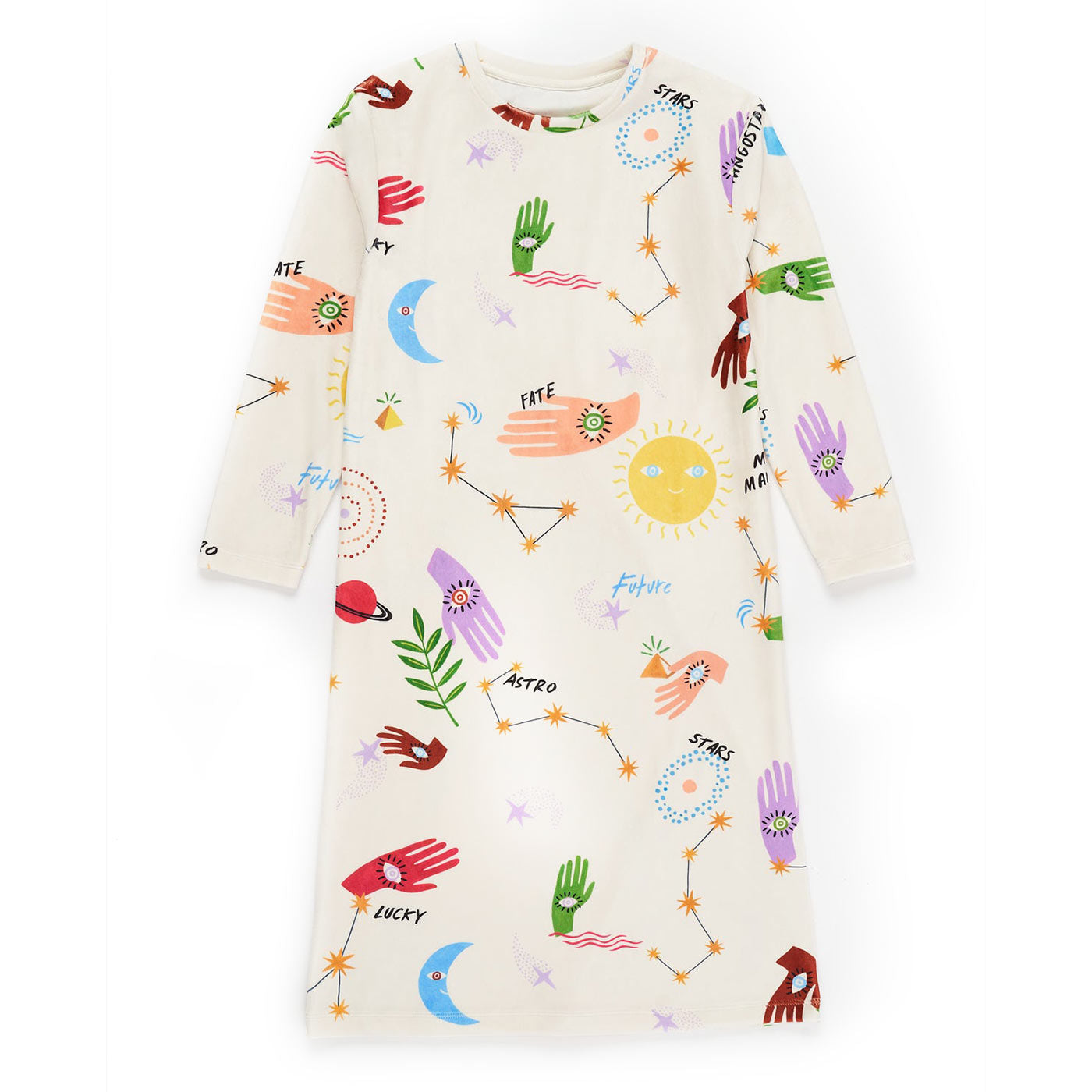 Παιδικό Βελούδινο Φόρεμα Esoteric Cloudy White