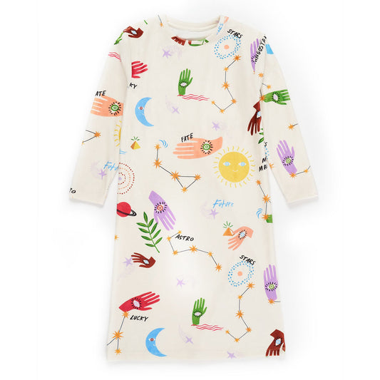 Παιδικό Βελούδινο Φόρεμα Esoteric Cloudy White