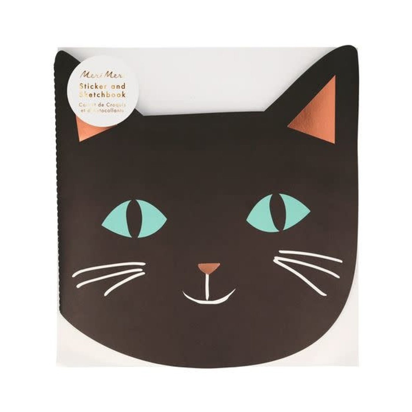 Τετράδιο Ζωγραφικής με Αυτοκόλλητα Halloween Cat