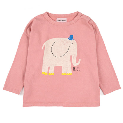 Βρεφική Μακρυμάνικη Μπλούζα The Elephant Pink