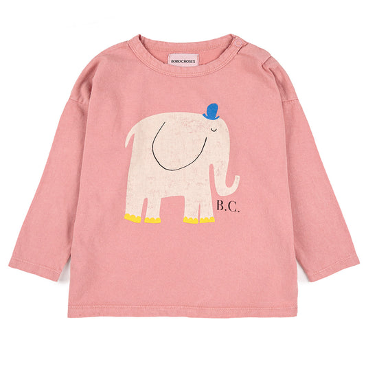 Βρεφική Μακρυμάνικη Μπλούζα The Elephant Pink