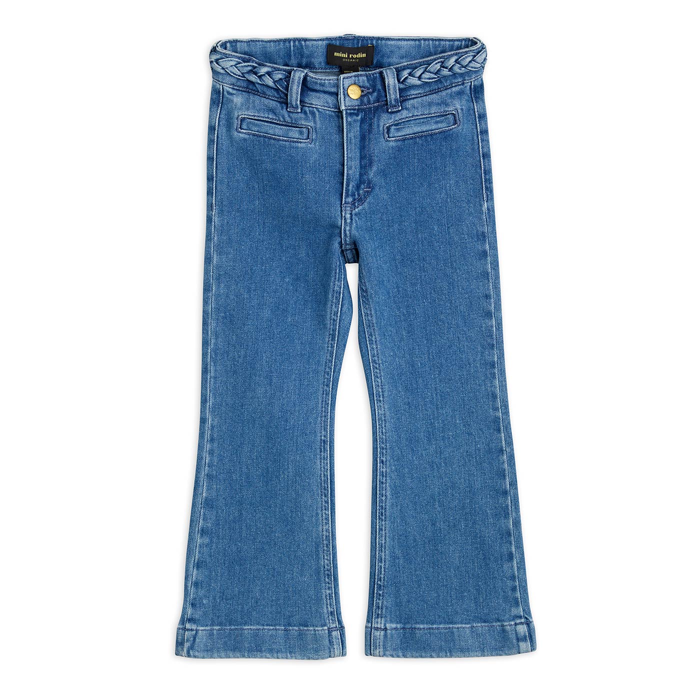 Παιδικό Παντελόνι Τζιν Flared με Κεντημένα Γράμματα