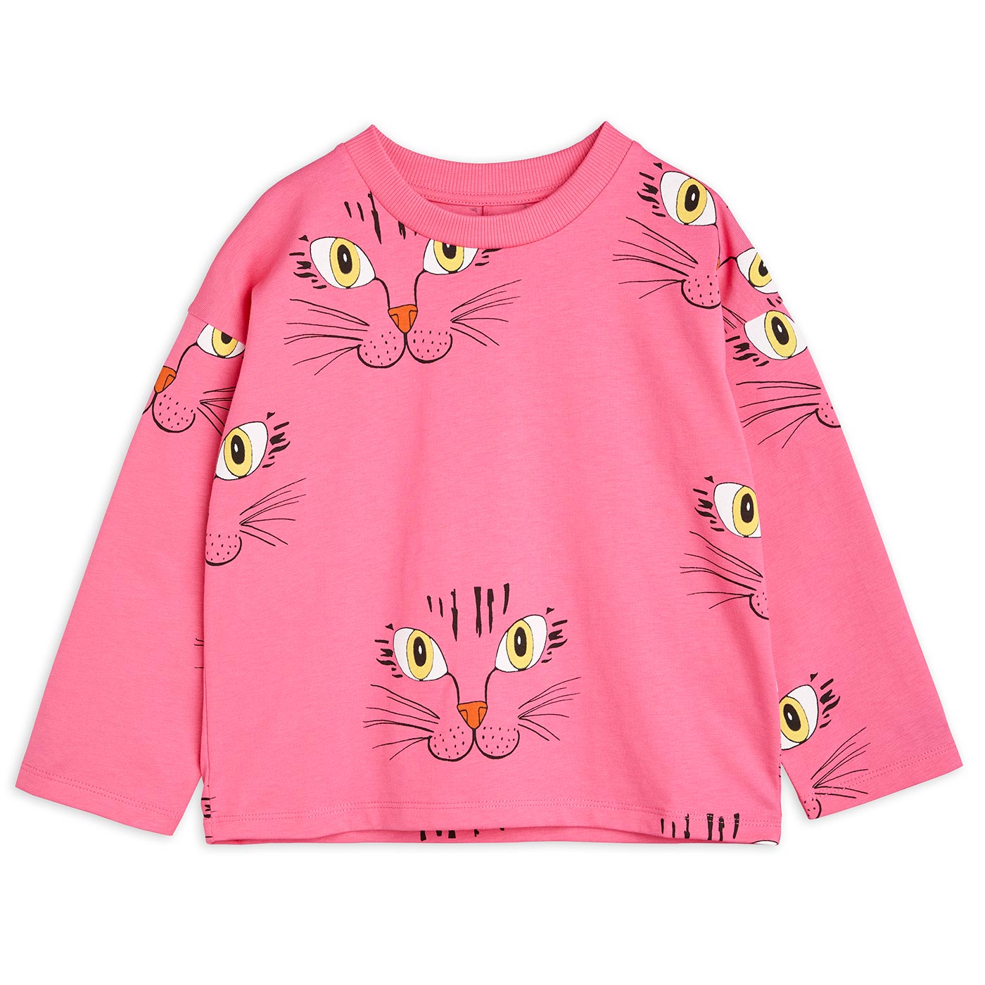 Παιδική Μακρυμάνικη Μπλούζα Cat Face Pink