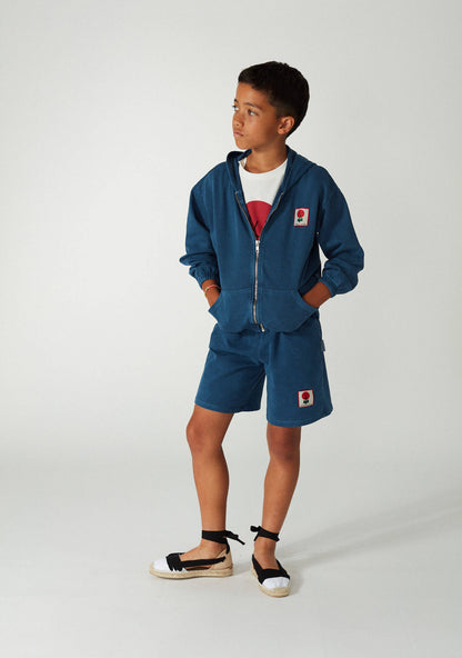 52A.WH25138 # Kids Hoodie Vintage Blue