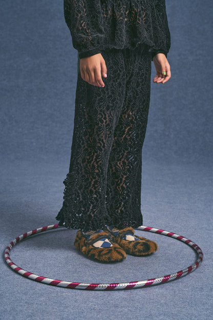 52B.25200065-1 #  Παιδικό Παντελόνι με Δαντέλα Chenille