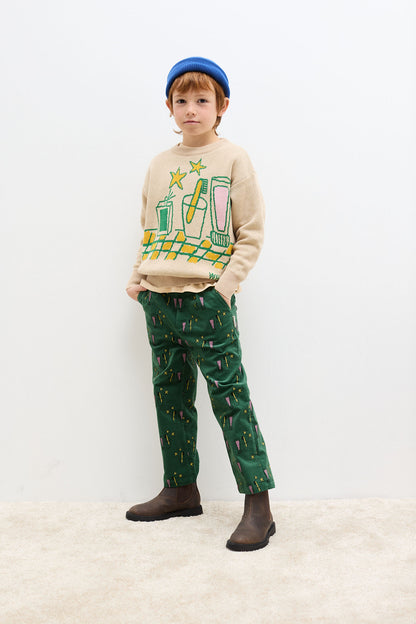 52B.25588-EMERALD # Παιδικό Κοτλέ Παντελόνι Magic Toothbrush