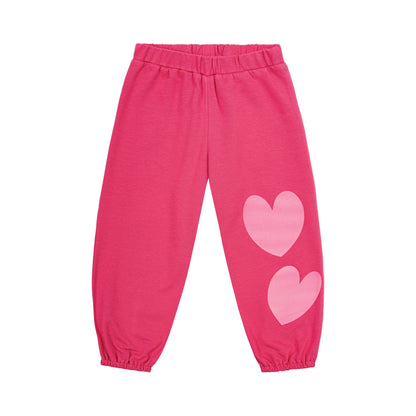 52B.PINK _ LOOSE PANTS # Kid's Pink Loose Tracksuit Bottoms