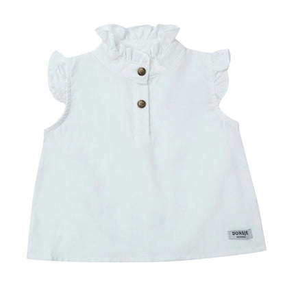 Βρεφική Κοντομάνικη Μπλούζα Teffi Off White