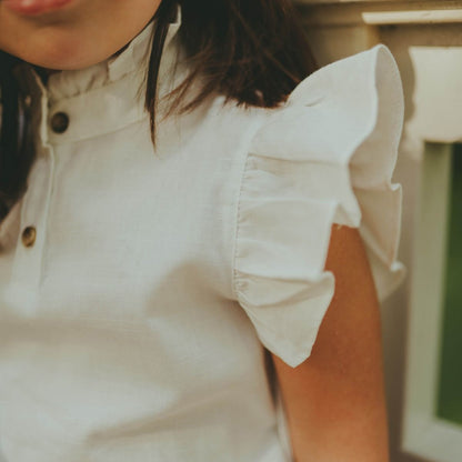 Βρεφική Κοντομάνικη Μπλούζα Teffi Off White