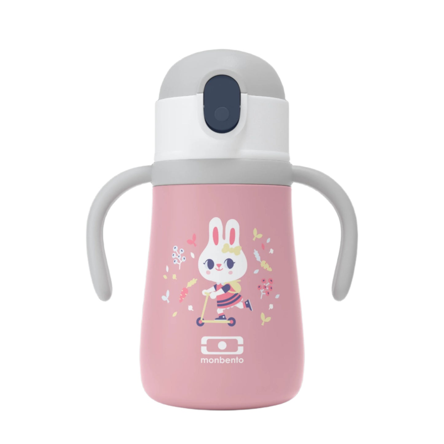99.37224011 # Insulated Water Bottle Stram - Pink Bunny 350ml
