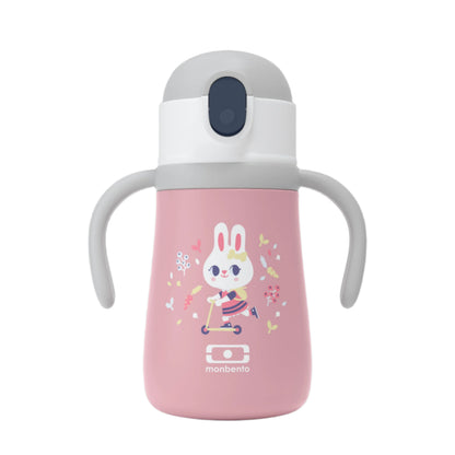 99.37224011 # Insulated Water Bottle Stram - Pink Bunny 350ml