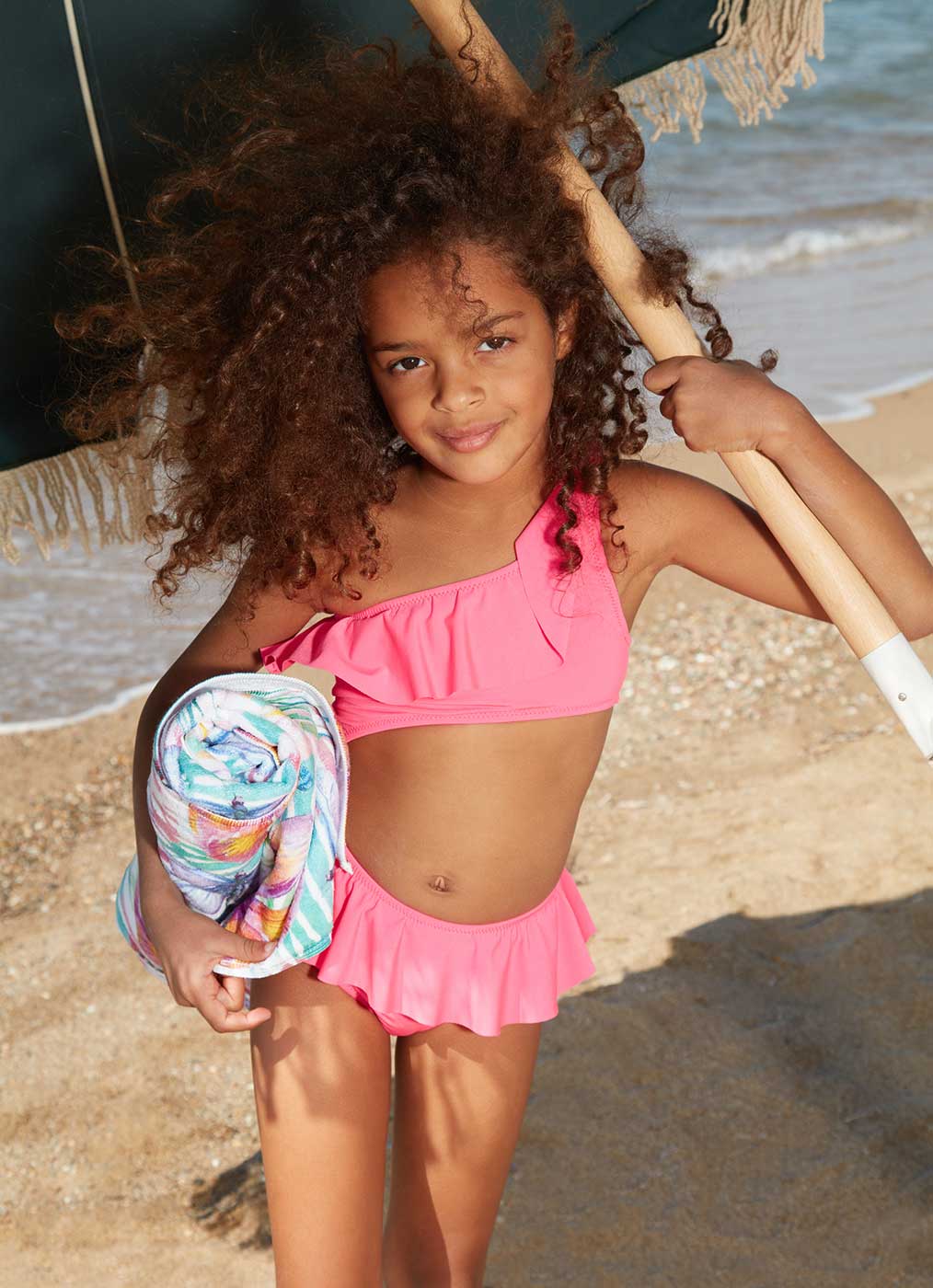 Παιδικό Ολόσωμο Μαγιώ Cut Out Pink