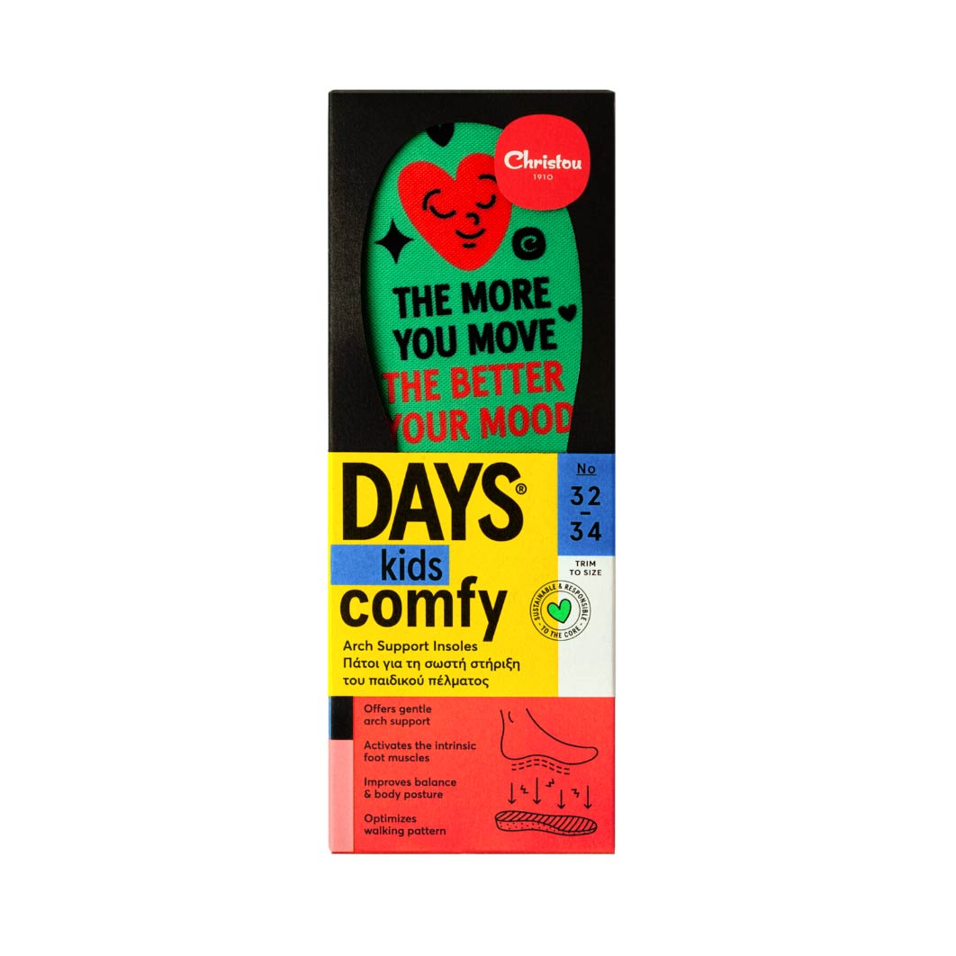 Ανατομικοί Πάτοι Παπουτσιών DAYS Comfy Move Green