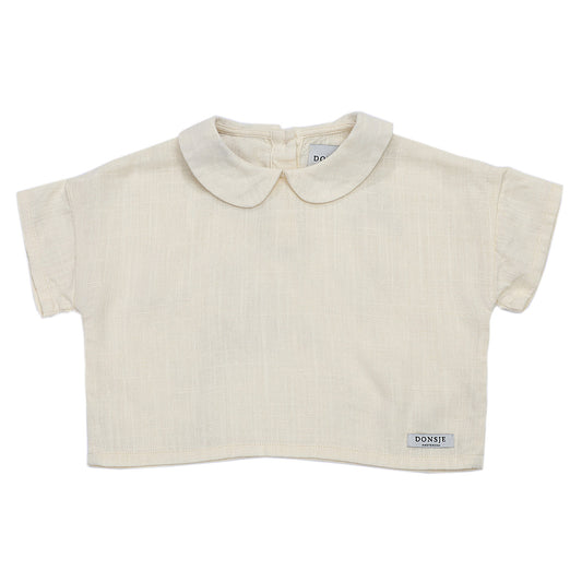 Βρεφική Μπλούζα με Γιακά Ava Antique White