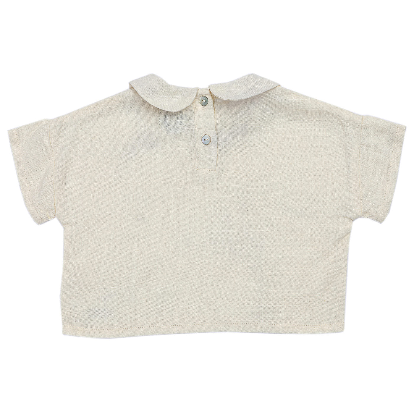 Βρεφική Μπλούζα με Γιακά Ava Antique White