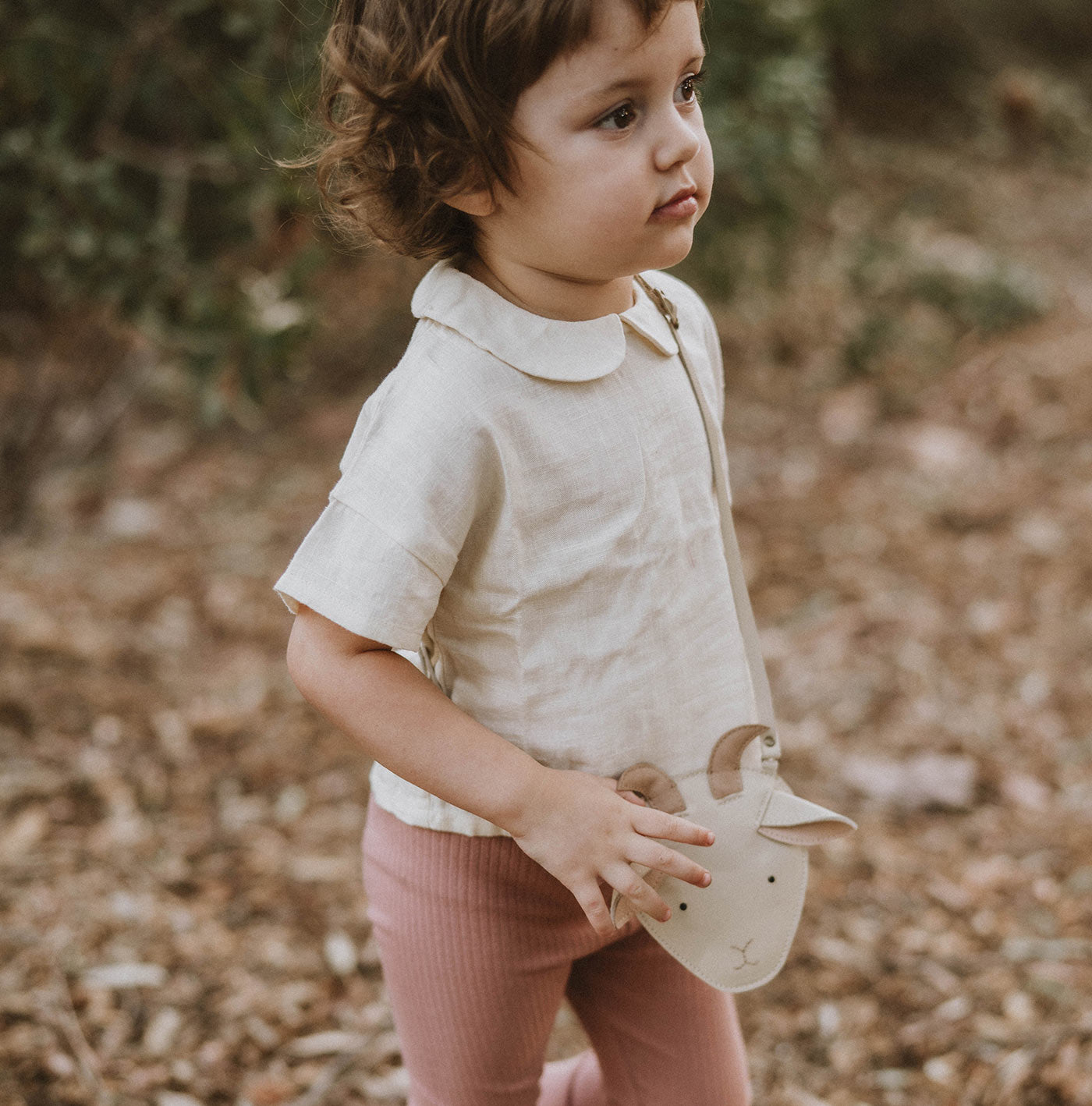 Βρεφική Μπλούζα με Γιακά Ava Antique White