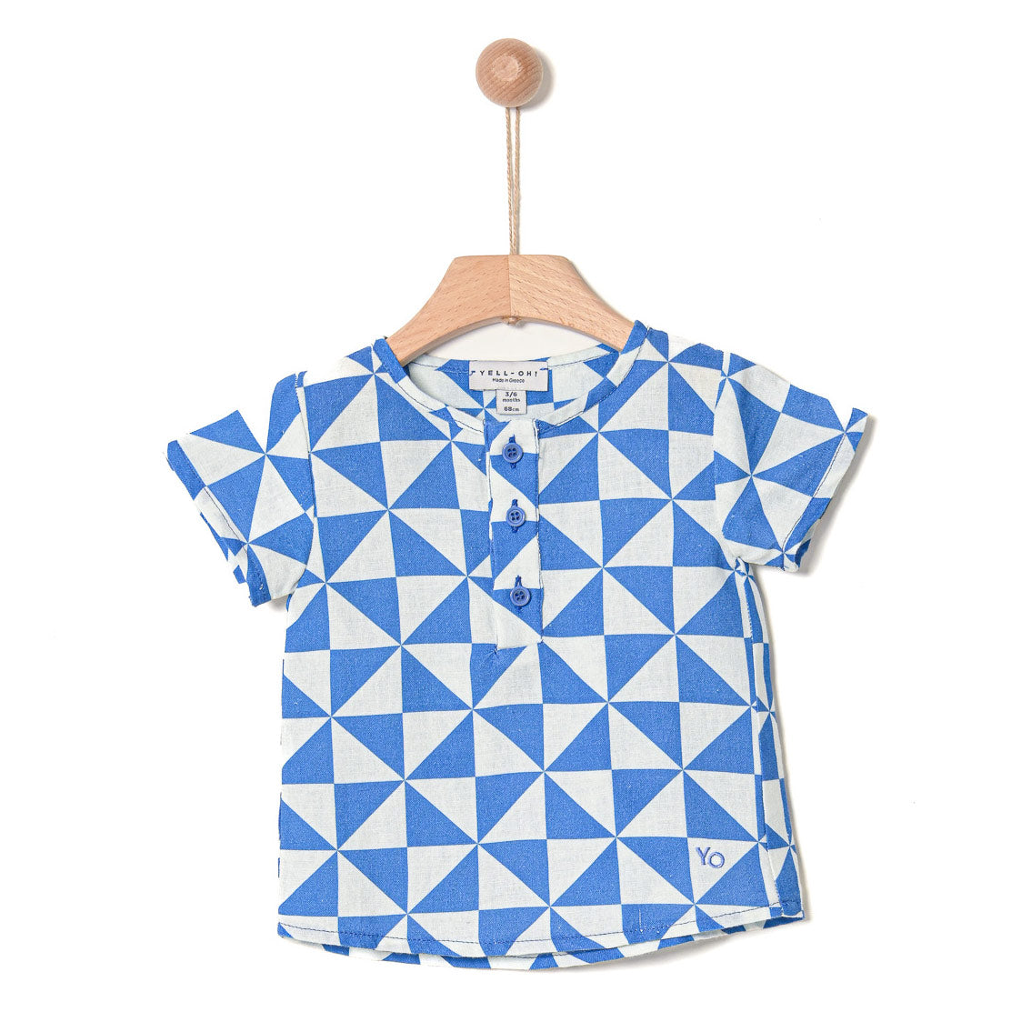 Βρεφική Μπλούζα T-Shirt Triangles Blue