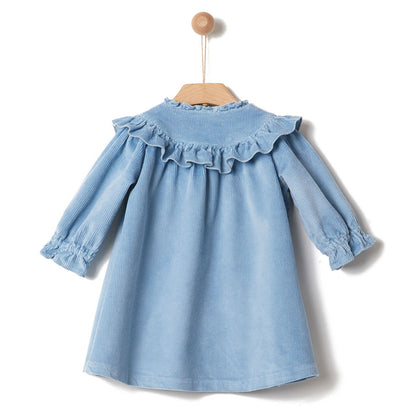 Βρεφικό Κοτλέ Φόρεμα Blue Fog