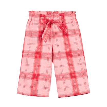 52B.41210201019 # Βρεφικό Παντελόνι Καρό Pink & Red