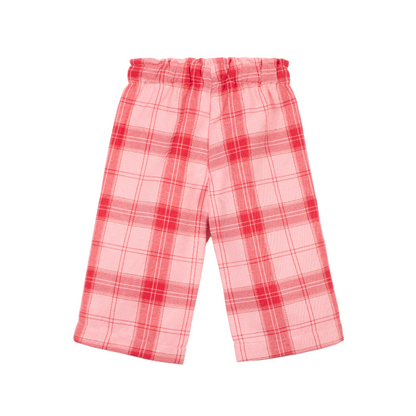 52B.41210201019 # Βρεφικό Παντελόνι Καρό Pink & Red