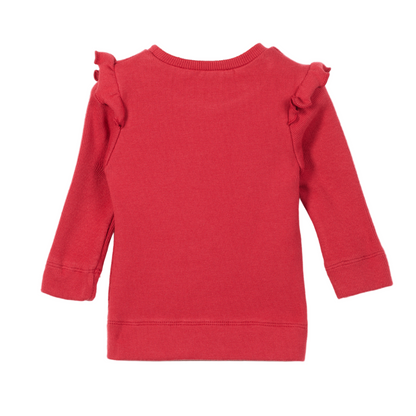 52B.41210222003 # Βρεφική Μακρυμάνικη Μπλούζα Ριμπ Κόκκινη