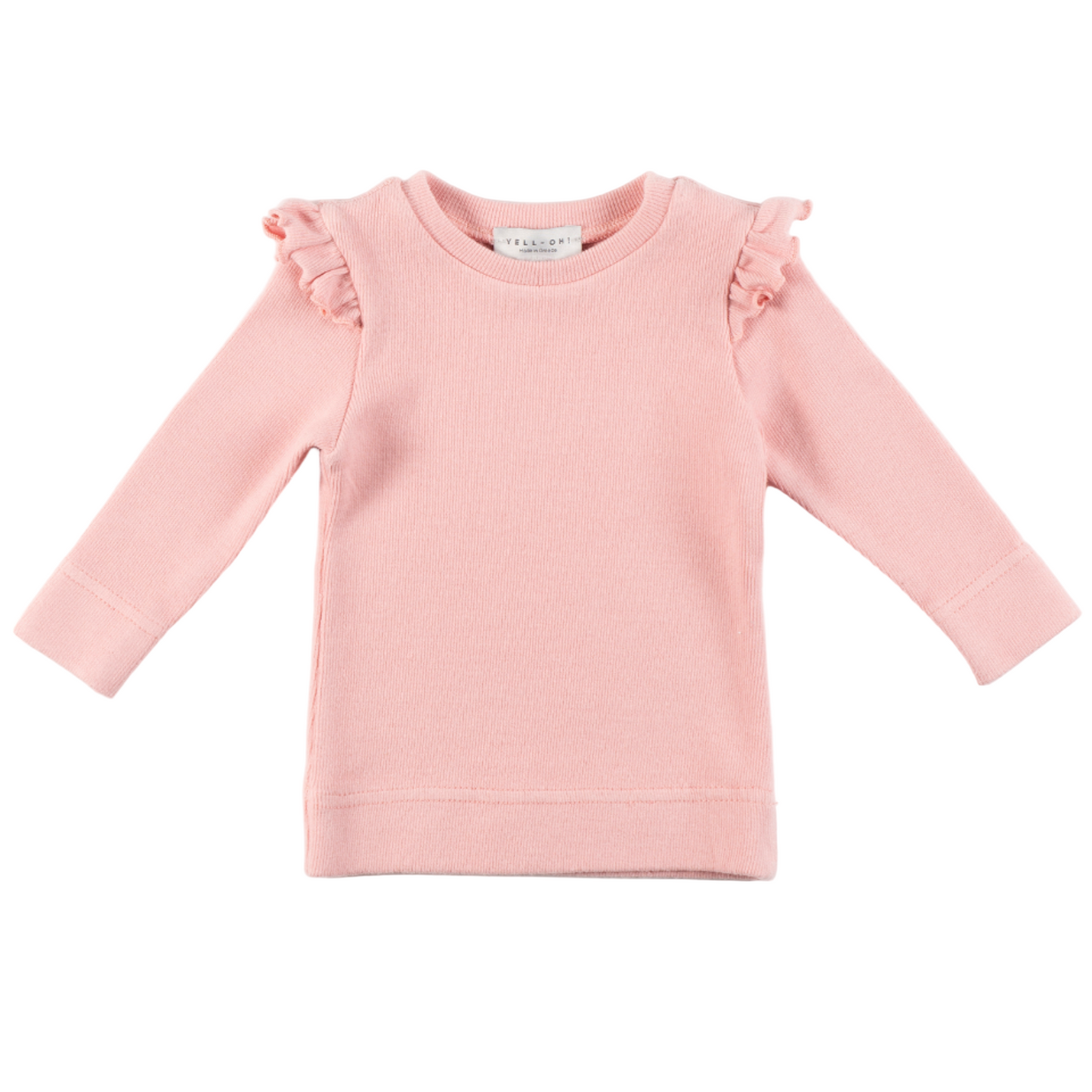 52B.41210222009 # Βρεφική Μακρυμάνικη Μπλούζα Ριμπ Ροζ