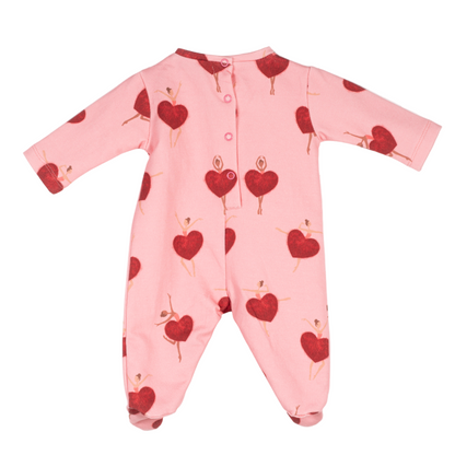 52B.41210250009 # Βρεφικό Μακρυμάνικο Φορμάκι Ballerina Hearts