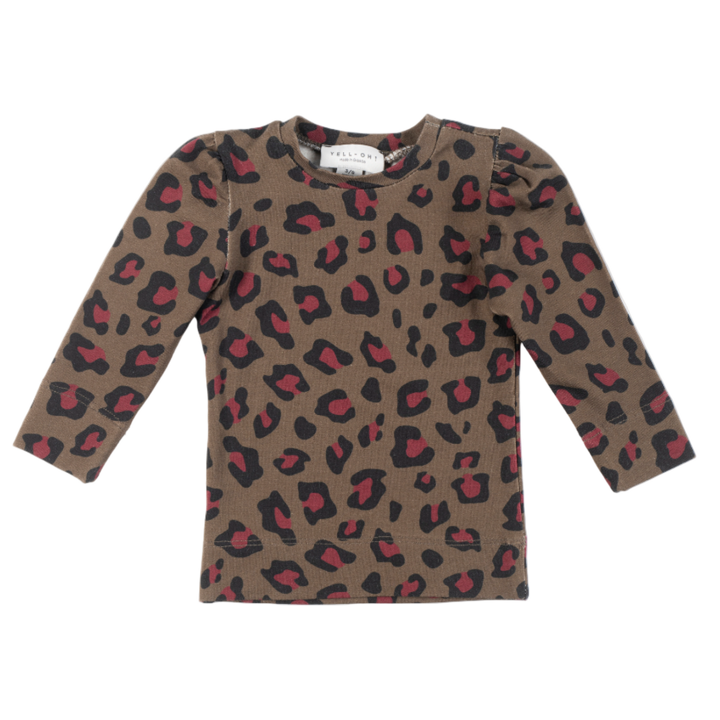 52B.41210322033 # Βρεφική Μακρυμάνικη Μπλούζα Λεοπάρ