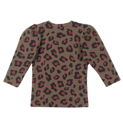 52B.41210322033 # Βρεφική Μακρυμάνικη Μπλούζα Λεοπάρ