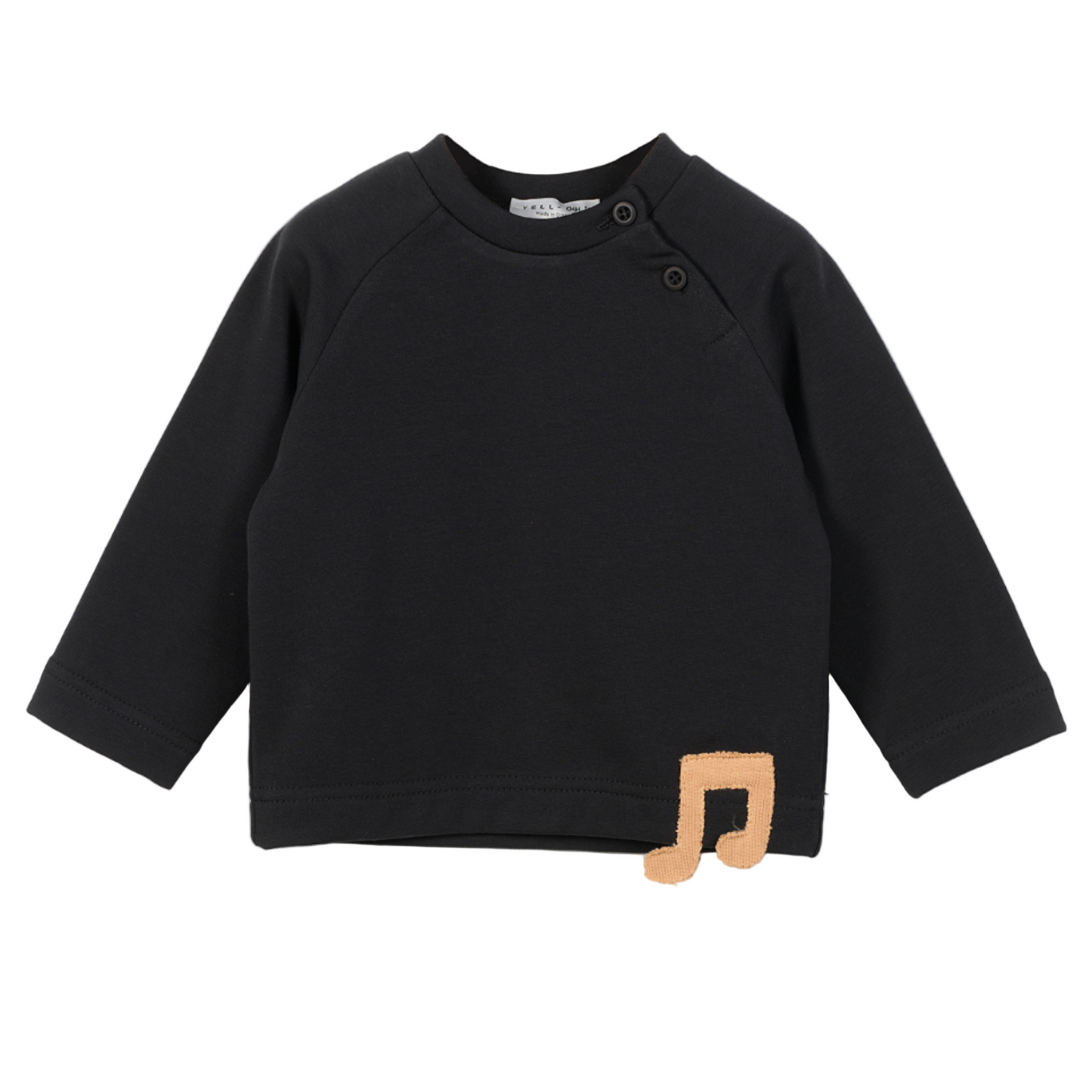 52B.41211222082 # Βρεφική Μπλούζα Φούτερ Μαύρο