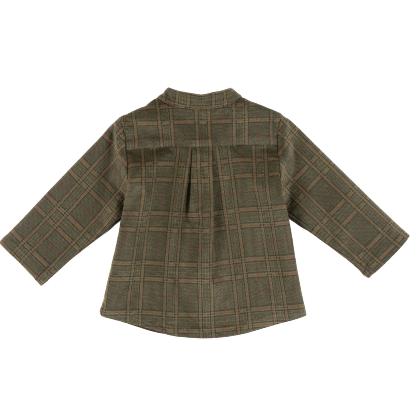52B.41211320100 # Βρεφικό Πουκάμισο Plaid Olive Khaki