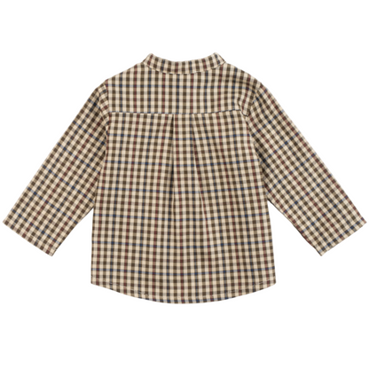 52B.41211320106 # Βρεφικό Καρό Πουκάμισο Polo Khaki