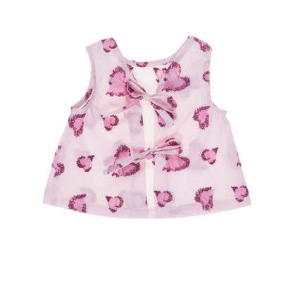 52A.41300220019 # Baby Sleeveless Top with Hearts Embroidery