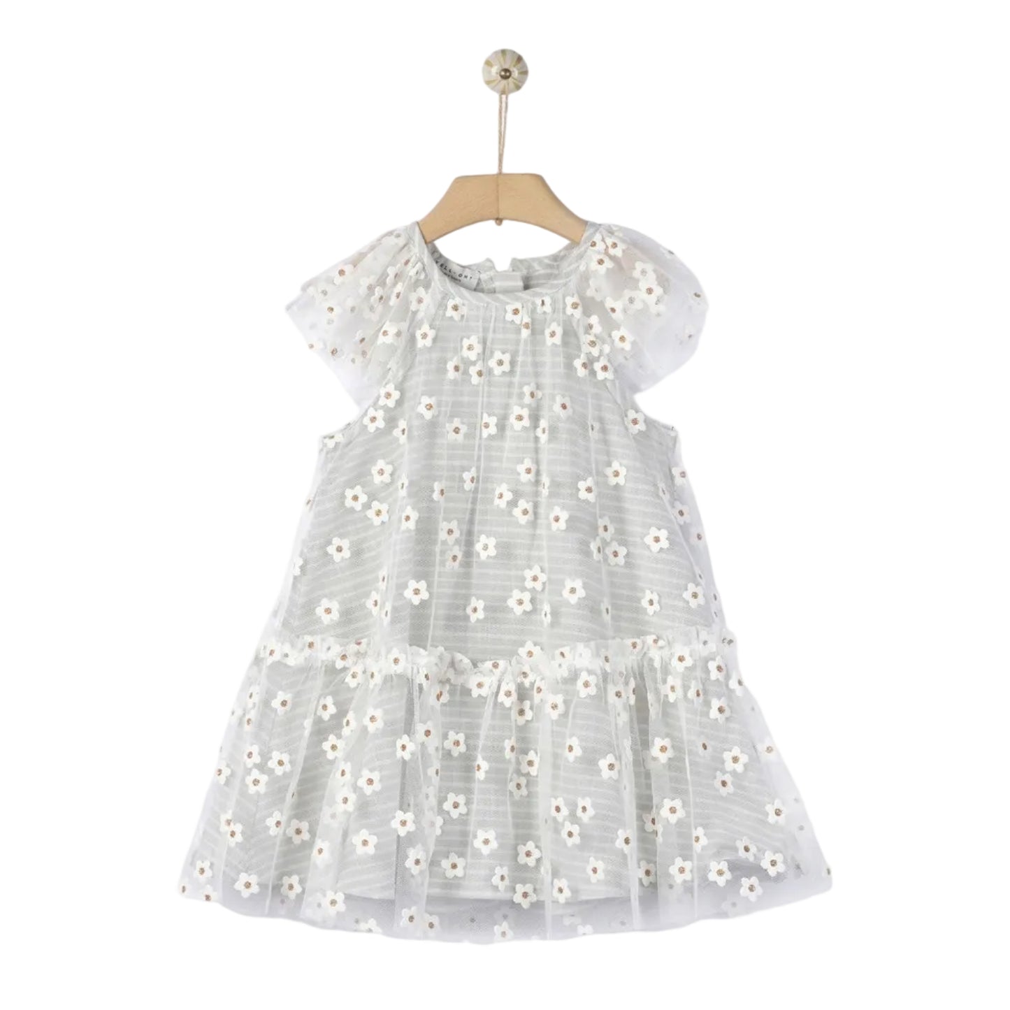 62A.41310140045 # Baby Short-Sleeved Dress Hera Daisies