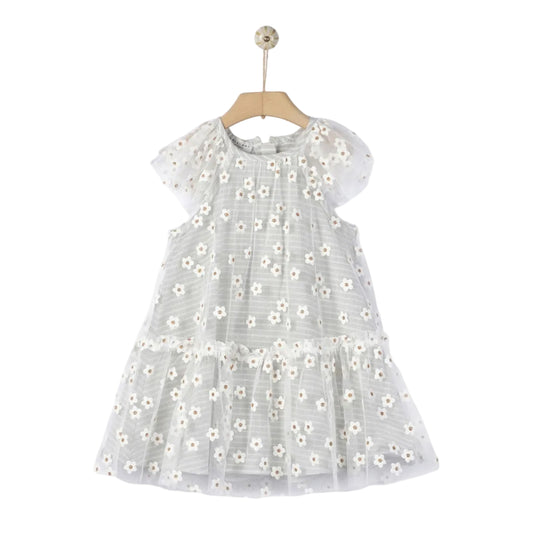 62A.41310140045 # Baby Short-Sleeved Dress Hera Daisies