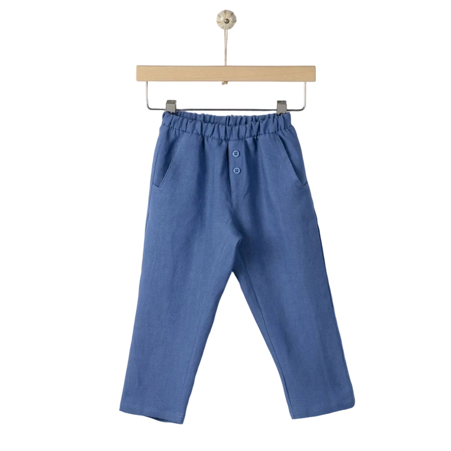 62A.41311101211 # Βρεφικό Λινό Παντελόνι Hermes Aegean Blue