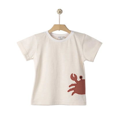 62A.41311221108 # Βρεφική Κοντομάνικη Μπλούζα T-Shirt Ilios Egg Nog