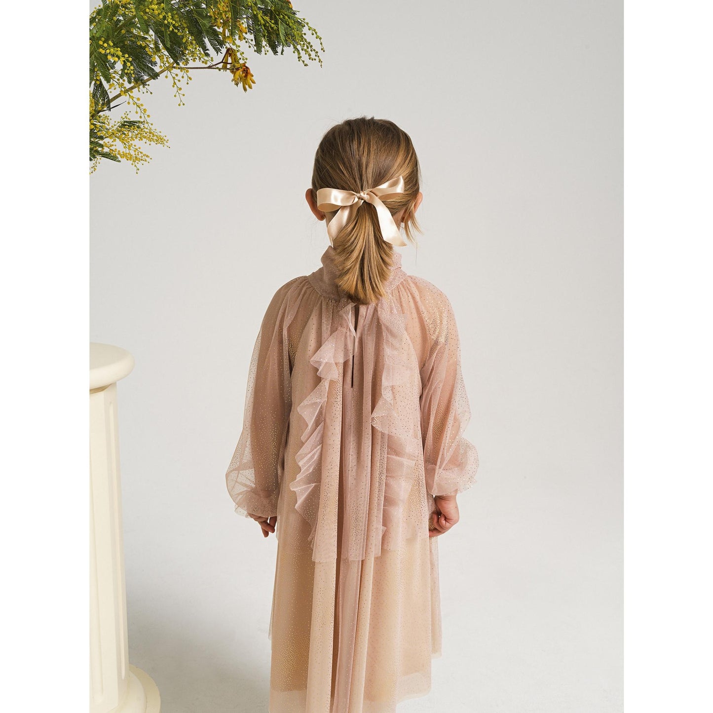 52B.42210140027 # Παιδικό Τούλινο Φόρεμα Chloe Gold