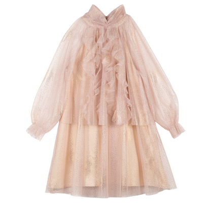 52B.42210140027 # Παιδικό Τούλινο Φόρεμα Chloe Gold