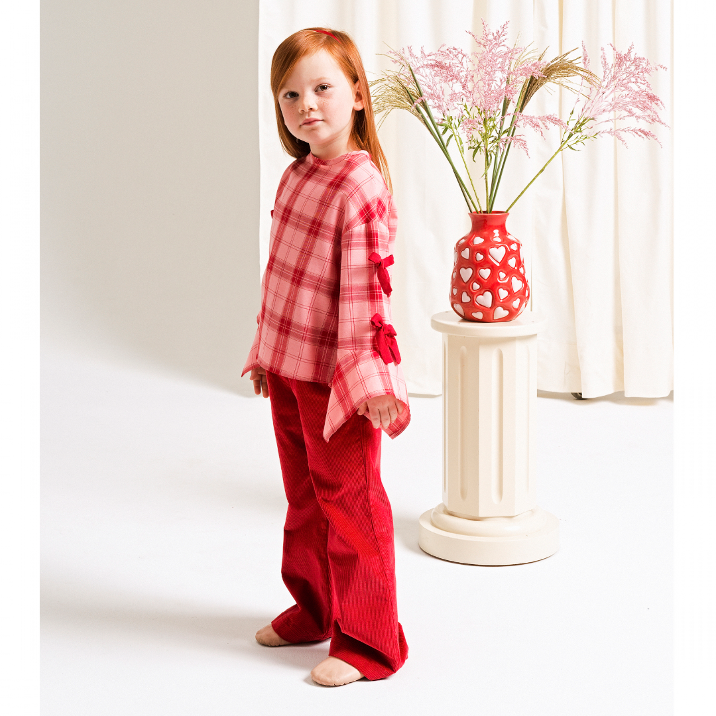 52B.42210201023 # Παιδικό Κοτλέ Παντελόνι Καμπάνα Κόκκινο