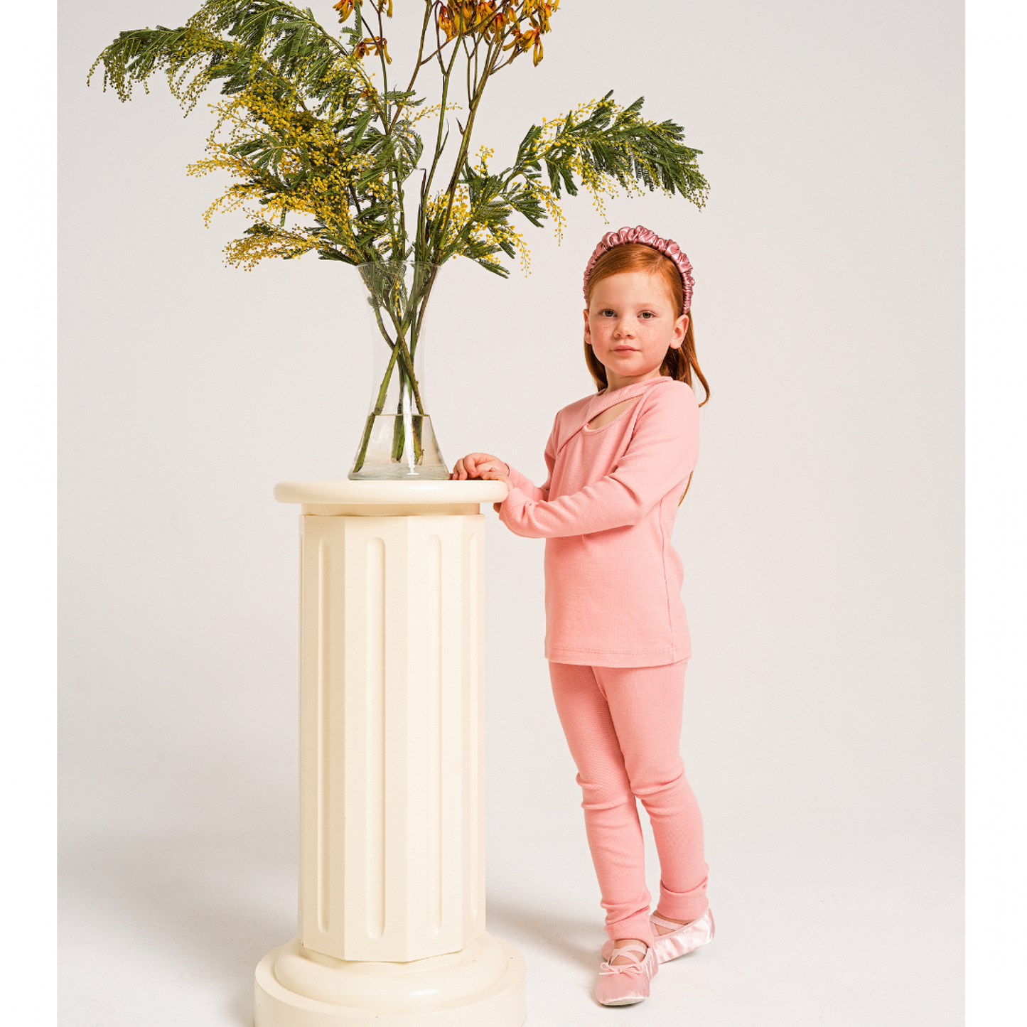 52B.42210203009 #  Παιδικό Κολάν Ριμπ Ροζ