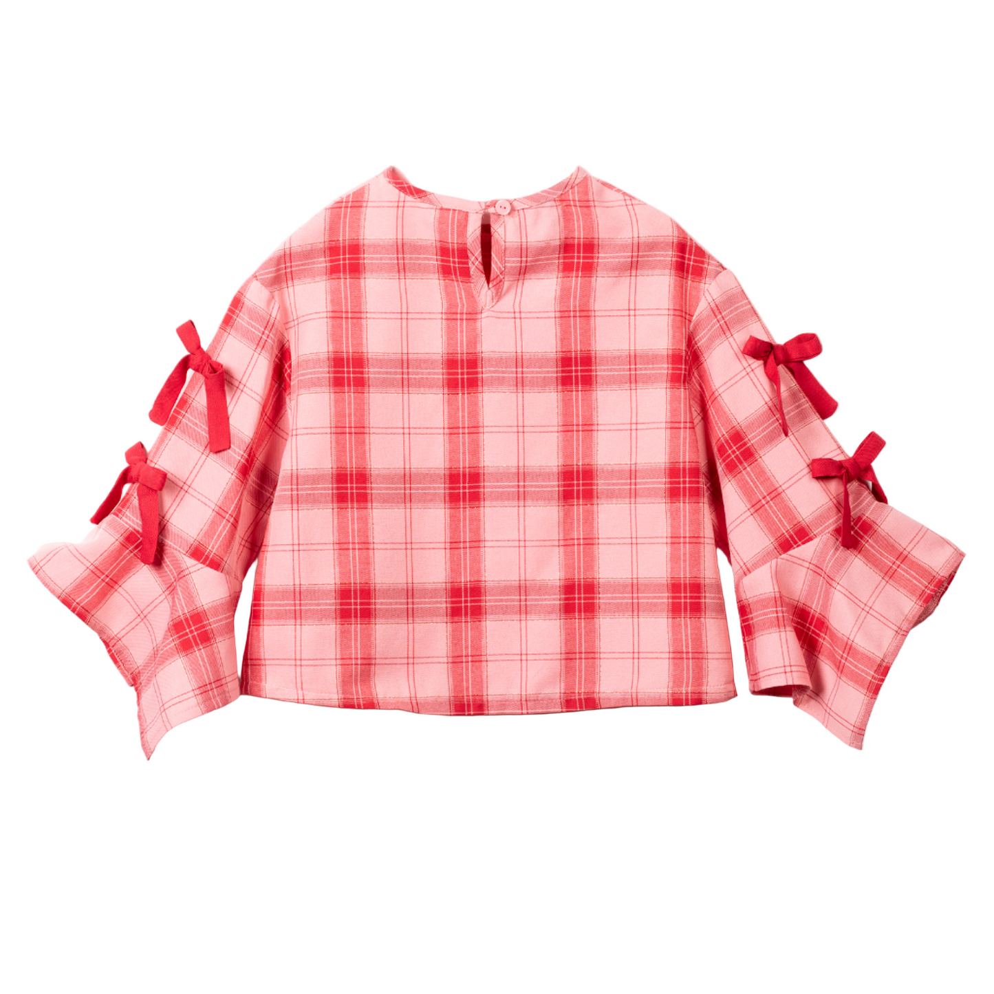 52B.42210220003 # Παιδική Μπλούζα Καρό Red & Pink