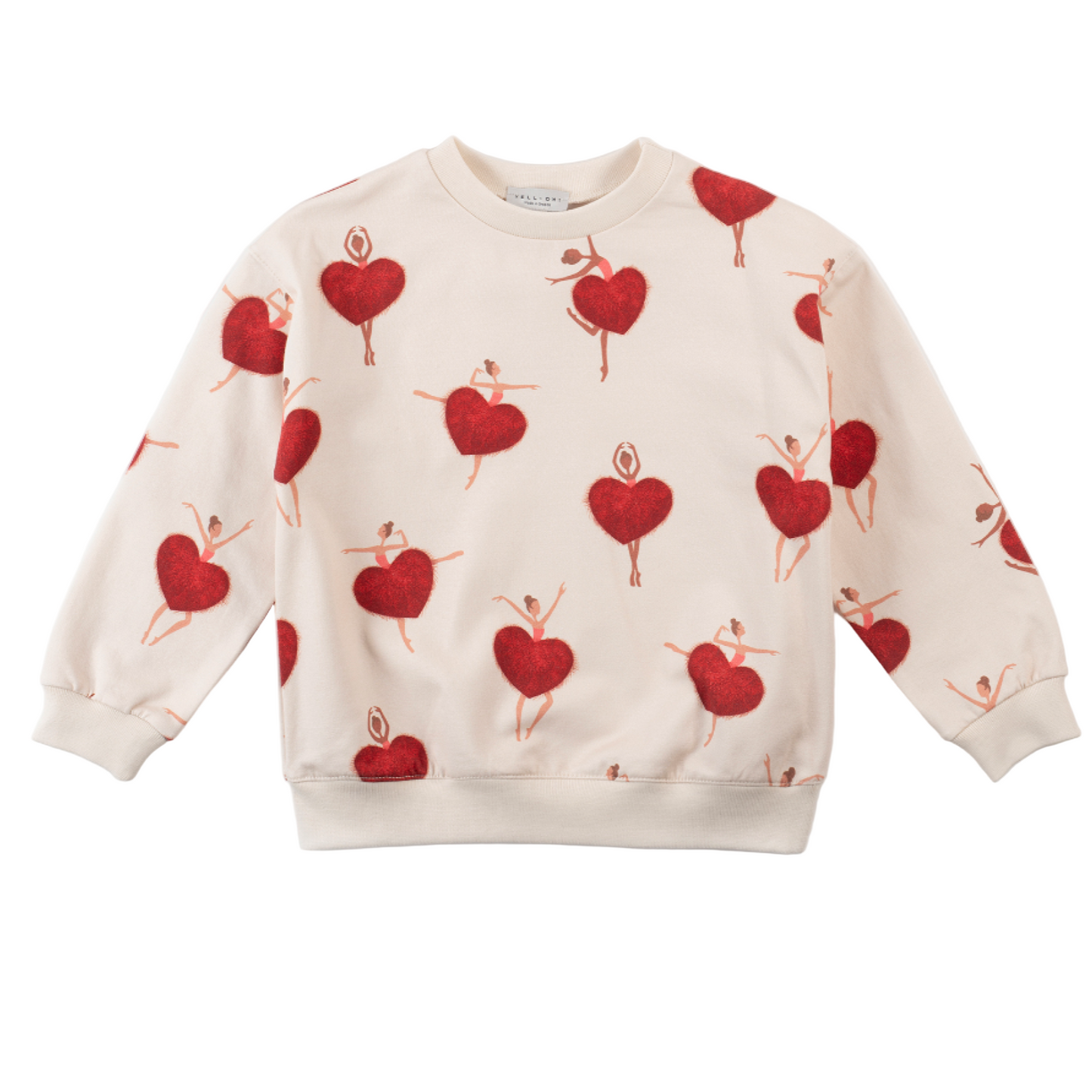 52B.42210222038 # Kids Sweatshirt Ballerina Hearts