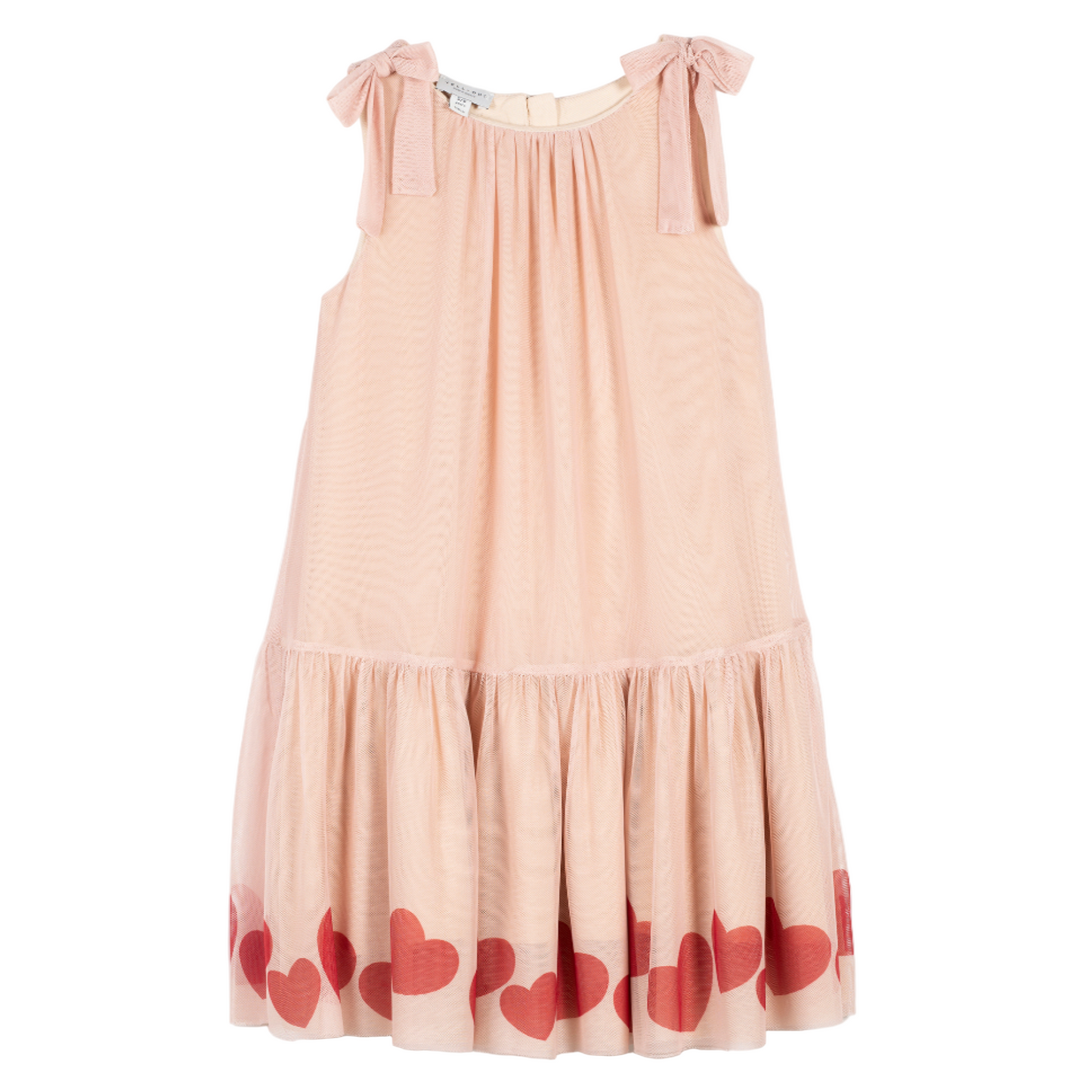 52B.42210240037 # Παιδικό Τούλινο Φόρεμα με Καρδιές