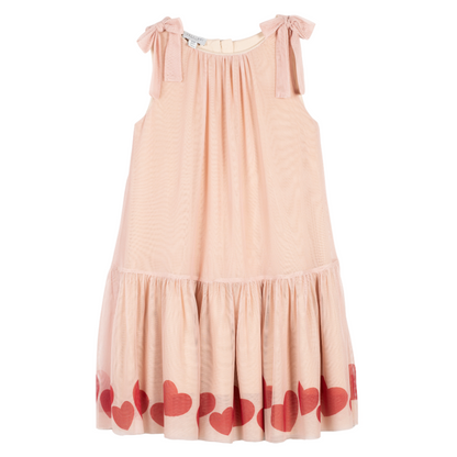 52B.42210240037 # Παιδικό Τούλινο Φόρεμα με Καρδιές