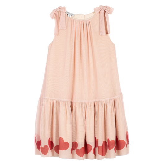 52B.42210240037 # Παιδικό Τούλινο Φόρεμα με Καρδιές