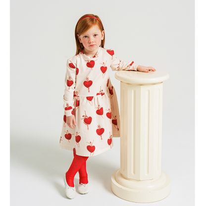 52B.42210241009 # Παιδικό Φόρεμα Φούτερ Ballerina Hearts