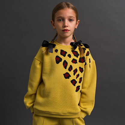 52B.42210322064 # Παιδική Μπλούζα Φούτερ Κίτρινη