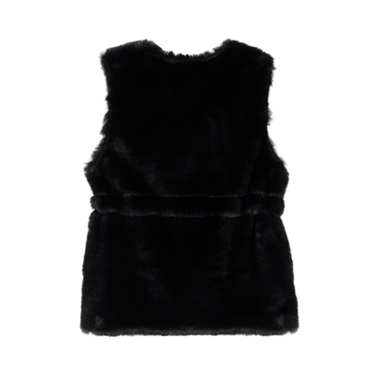 52B.42210362002 # Παιδικό Γούνινο Γιλέκο Black