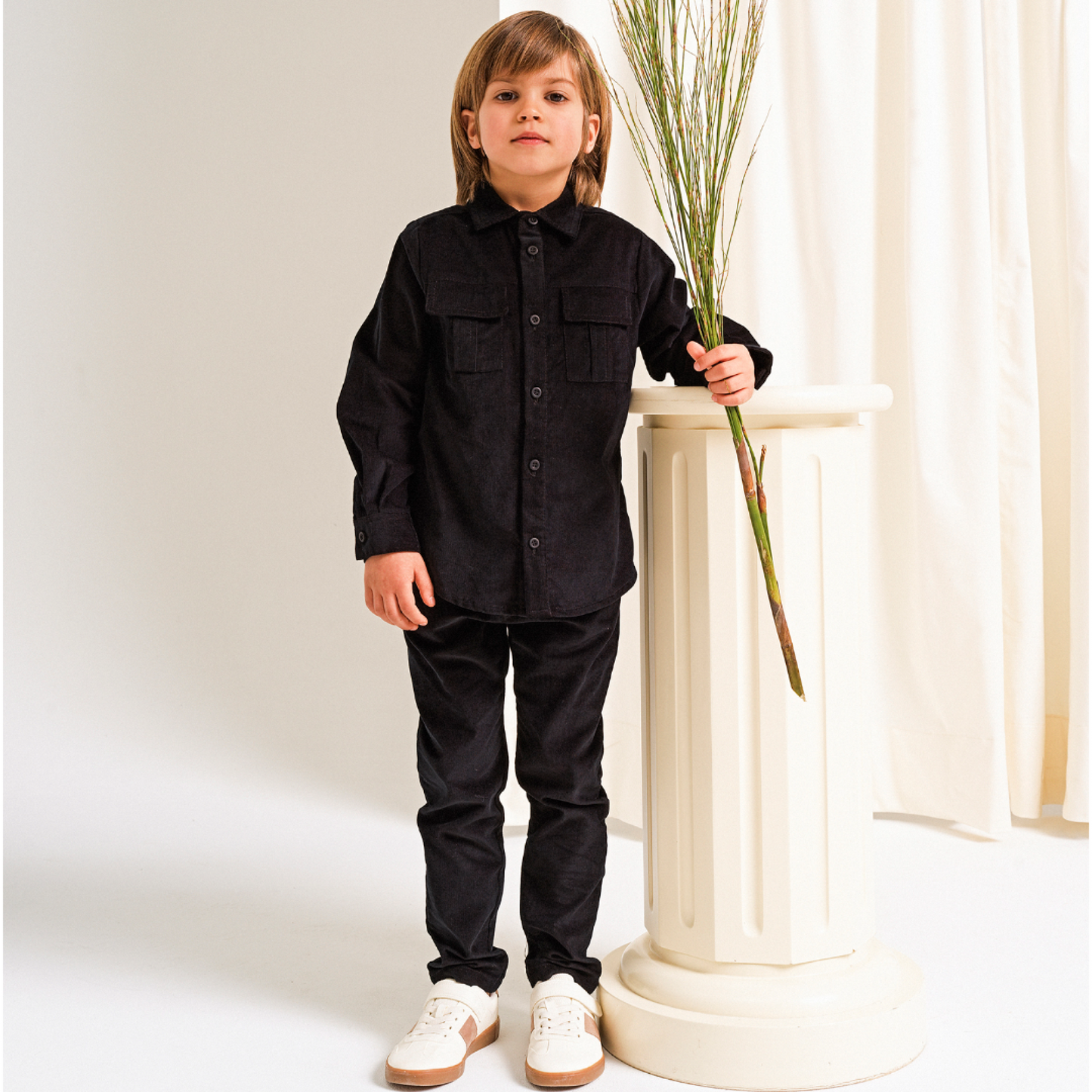 52B.42211201112 # Παιδικό Παντελόνι Κοτλέ Μαύρο